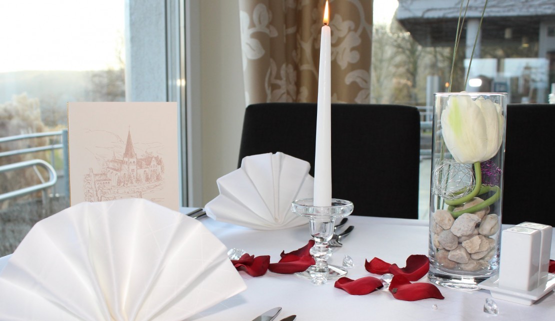 Candle-light Dinner im Restaurant Am Unkelstein