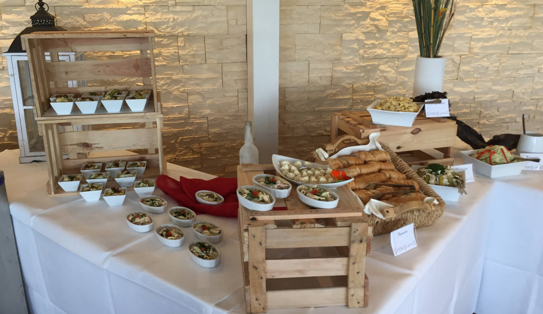 Buffet im Wintergarten