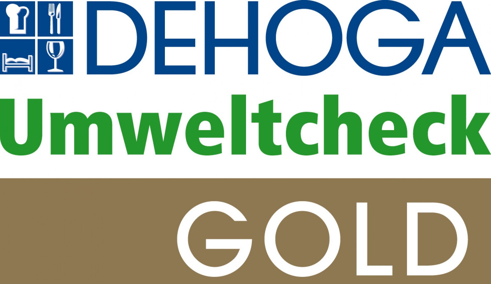 Umweltsiegel in Gold